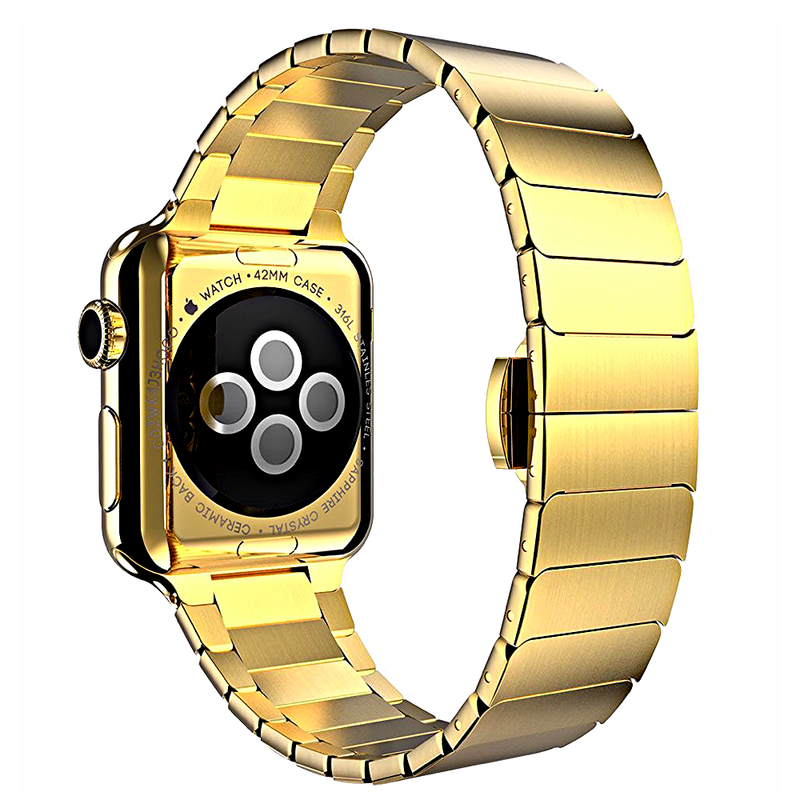 Apple Watch (first-generation) 38mm Stainless Steel Case Space Black Link  Bracelet Band MJ3F2LL/A - Best Buy