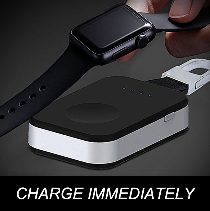Apple Watch Keychain Charger With 950mAh Built-In Power Bank Battery