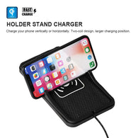 Qi Wireless Charger For Car Non-Slip Dashboard Mat