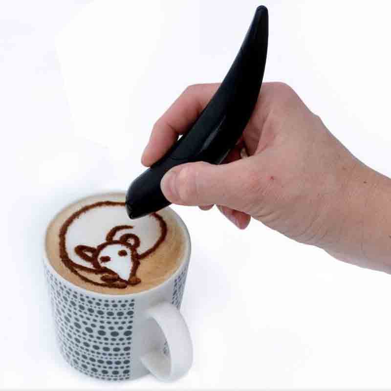 Latte Art Pen Easy-to-Use Wide Application DIY Tool Electrical Coffee Art  Carving Pen for Café