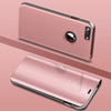 S9+ Like Mirror Clear View Standing Case For iPhone