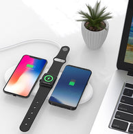 3-In-1 AirPower-Like Wireless Charger For iPhone, Apple Watch, AirPods, Android